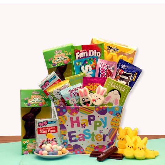 Hoppy Bunny Treats Easter Gift Basket